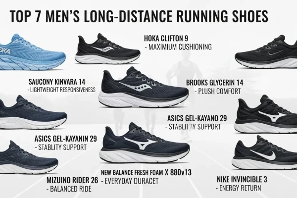 Rekomendasi 7 sepatu lari pria terbaik untuk jarak jauh