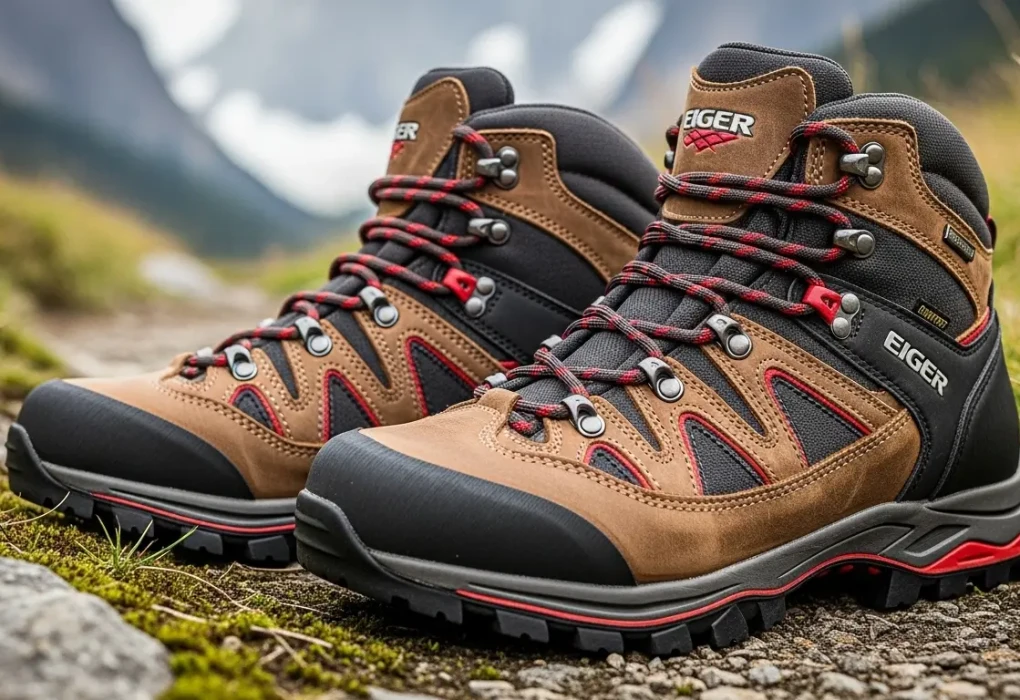 Sepatu hiking eiger dengan sol anti slip dan dukungan pergelangan kaki